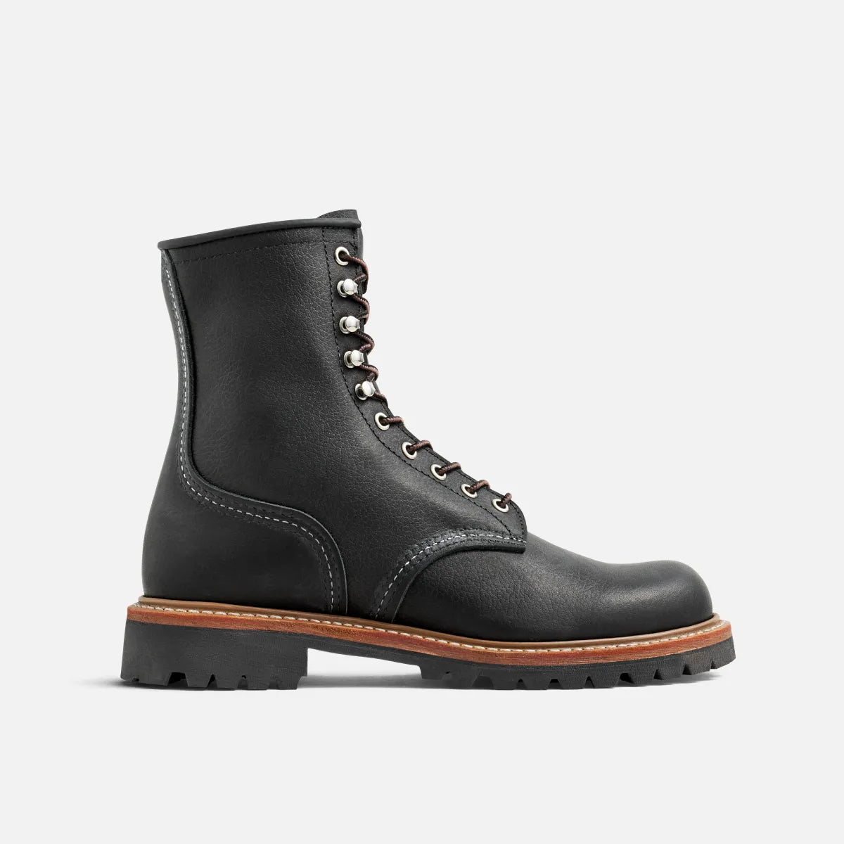 Logger - Men's Logger in Black Oil Slick Leather