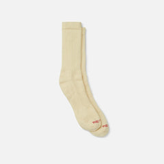 Full Crew Socks - Unisex Full Crew Socks in Cream